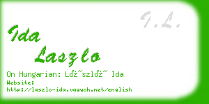 ida laszlo business card
